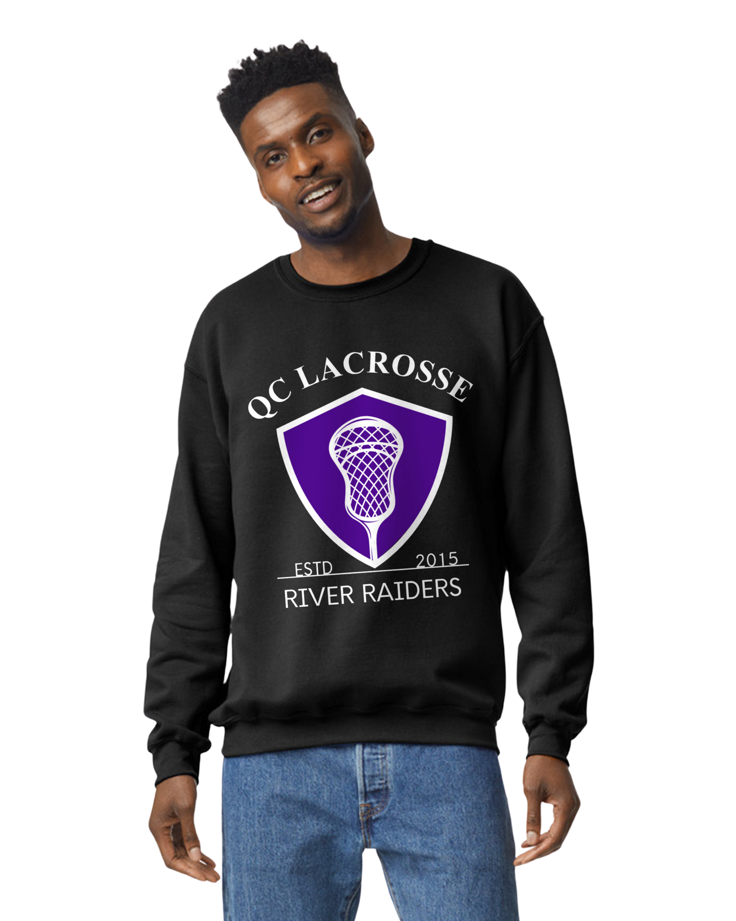 QC Lacrosse Adult Crew Neck Sweatshirt