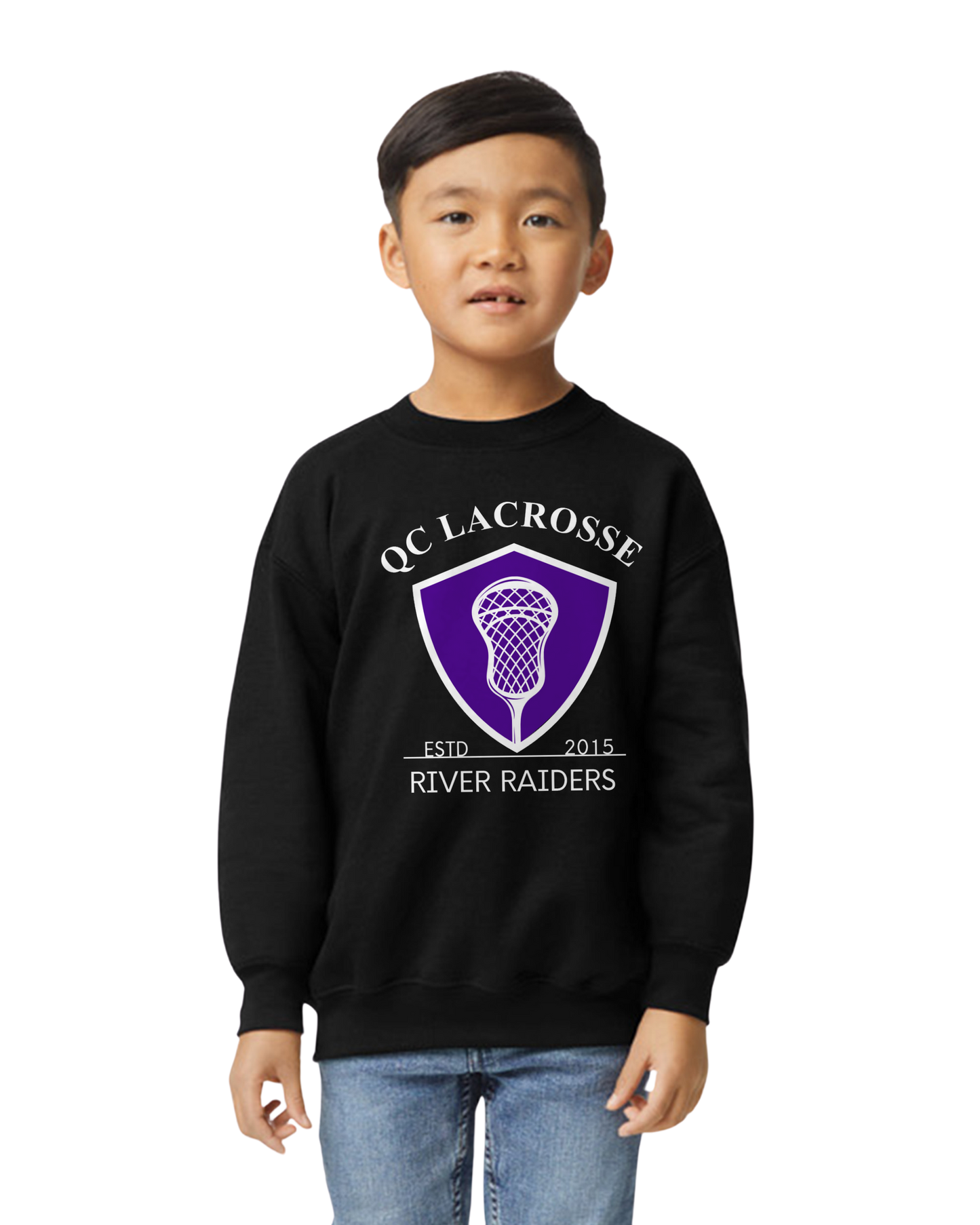 QC Lacrosse Crew Neck Sweatshirts Youth Sizes